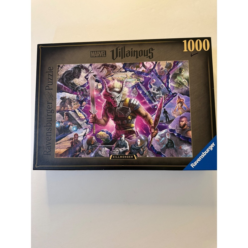 Ravensburger Marvel Villainous Killmonger 1000 Jigsaw Puzzle kids complete